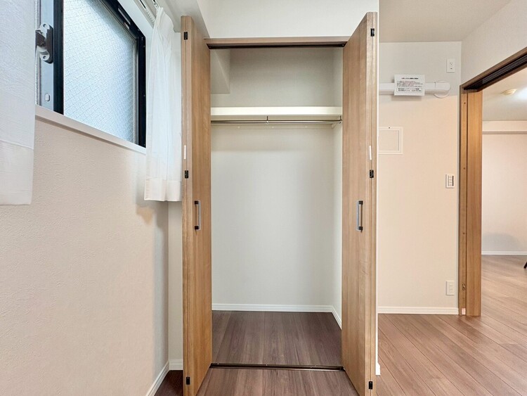 収納 居室にはクローゼットがあり、荷物もスッキリ収納して快適にお過ごしいただけます。