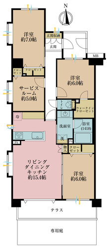 ライオンズプラザ武蔵新城の物件画像