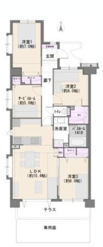 ライオンズプラザ武蔵新城の物件画像