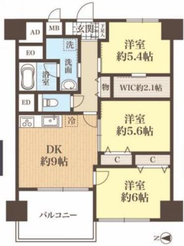 めじろ台コーポラスの物件画像