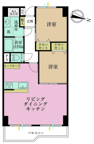 岡野パークハイツの物件画像