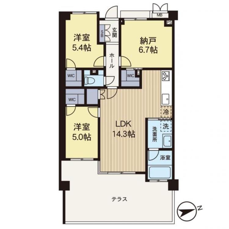 間取り 【間取り】リフォームが完了したお部屋になります。中をご覧いただけますのでお気軽にお問い合わせください！