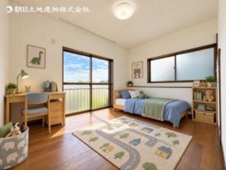 内装 お子様のお部屋にも使いやすい明るい居室です。※一部CGです 