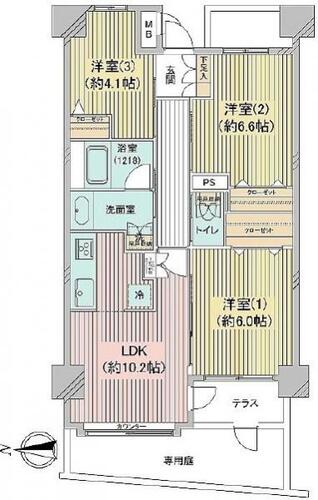 ライオンズヒルズ町田壱番館　「町田」駅　歩11分　の物件画像