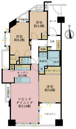 ハイホーム武蔵関Ｂ館の物件画像
