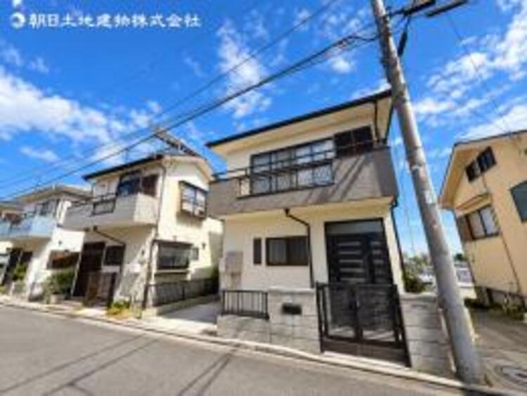 外観 前面道路を含め、現地の開放感をご確認ください。※一部CGです 