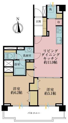 ニユータウンオークボＢ棟の物件画像
