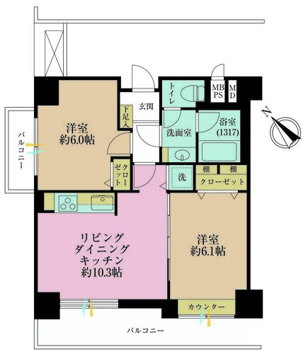 日商岩井碑文谷マンションの物件画像
