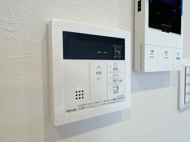 設備 見やすい画面で操作しやすい給湯パネルです。