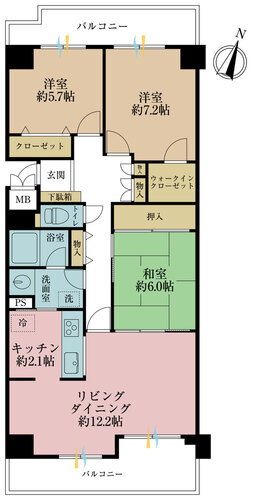 リジェンヌ京町３号棟の物件画像