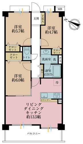 グリーンコーポ川崎ニューシティスクウェアの物件画像
