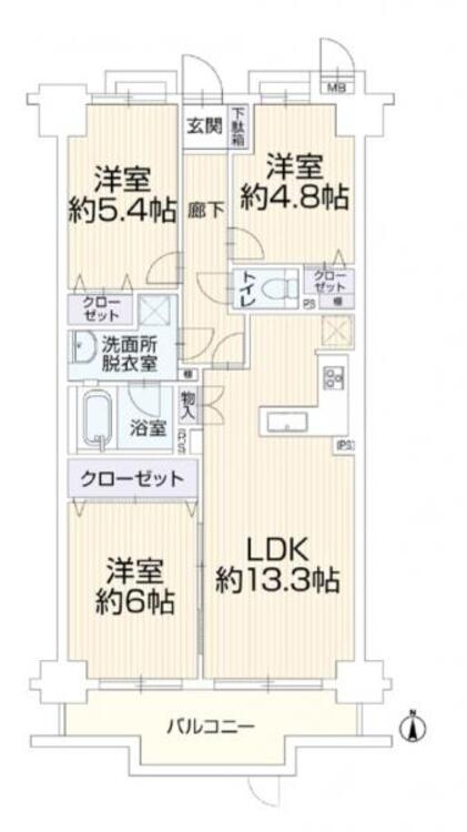 間取り 生活利便施設やレジャースポットが徒歩圏に充実し、日々の暮らしは便利で快適