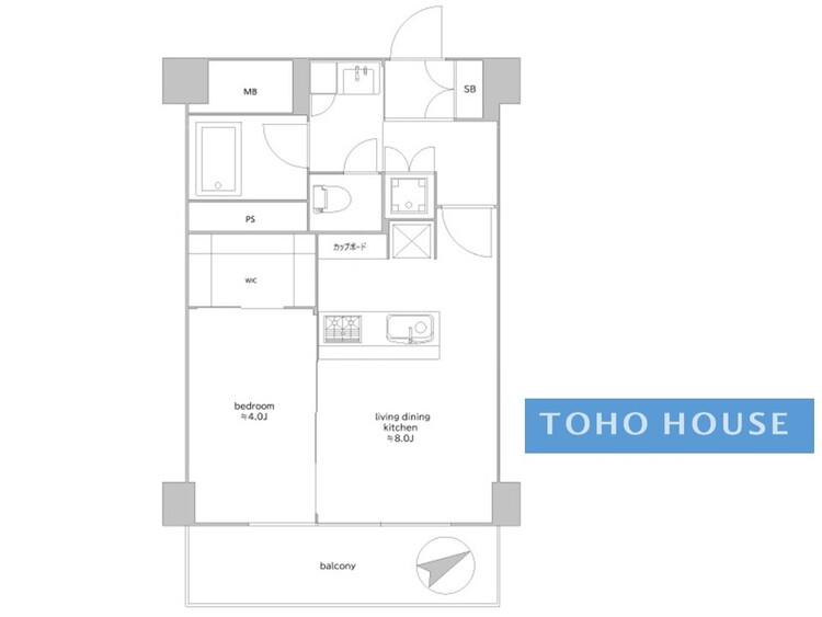 間取り 【house the light is illuminat】採光と風　家事導線も比較的良好で、風通しの良さで過ごしやすい麗(うら)らかな気分にさせてくれるリビング