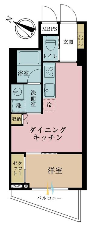 その他 1DK、専有面積31.52m2、バルコニー面積4.12m2