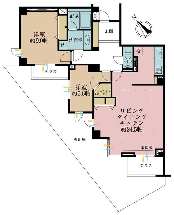 その他 2LDK、専有面積84.59m2