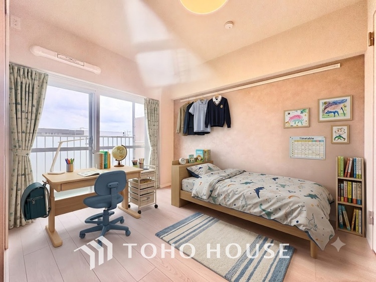 内装 ※生成AIによるイメージです。家具・小物は販売価格に含まれません。【PRIVATE ROOM】◆属毛離裏◆子は父を手本とし、母に愛育されて成長する。家族の深い繋がり。いつまでも大切にしたい。