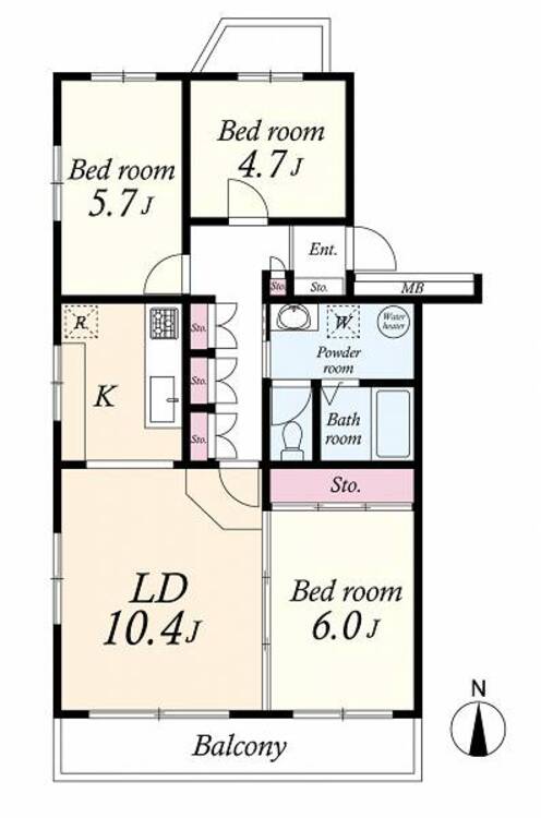 間取り 間取図　3LDK