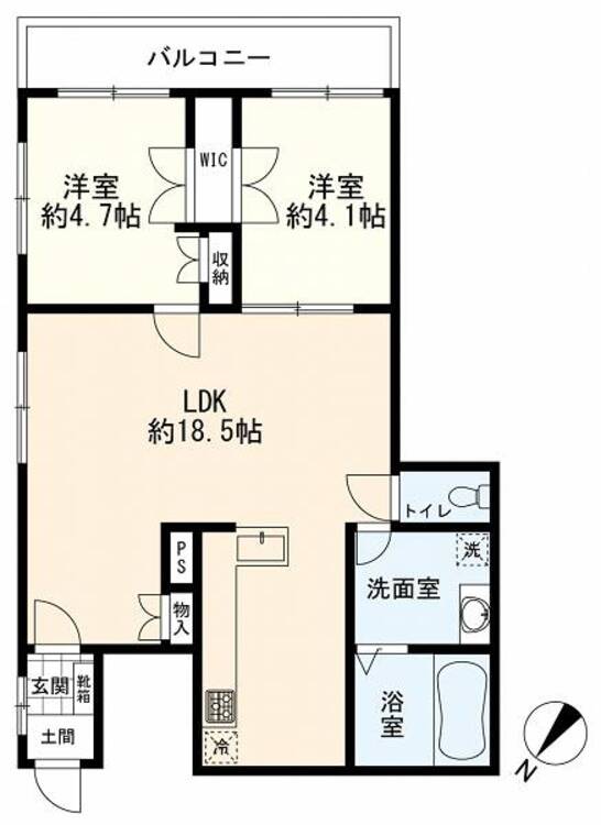 間取り ２ＬＤＫ