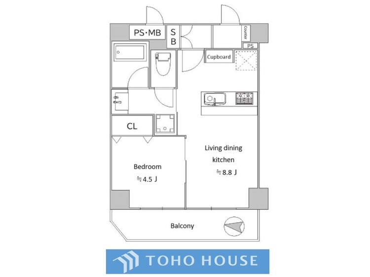 間取り 【house the light is illuminat】採光と風　家事導線も比較的良好で、風通しの良さで過ごしやすい麗(うら)らかな気分にさせてくれるリビング