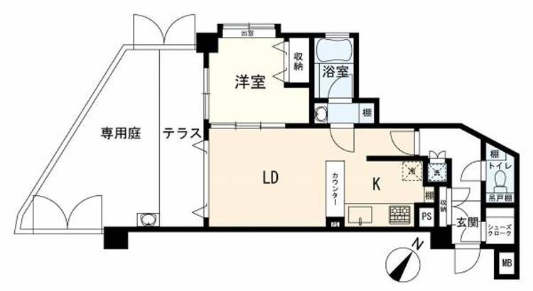 間取り 間取図　１ＬＤＫ