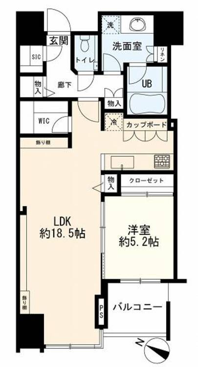 間取り 間取図　１ＬＤＫ