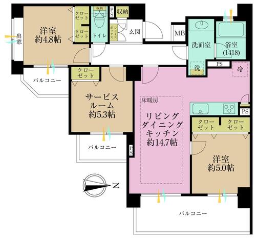 クレッセント用賀の物件画像