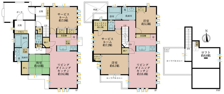 その他 3LDK+2S（納戸）、土地面積154.86m2、建物面積154.63m2