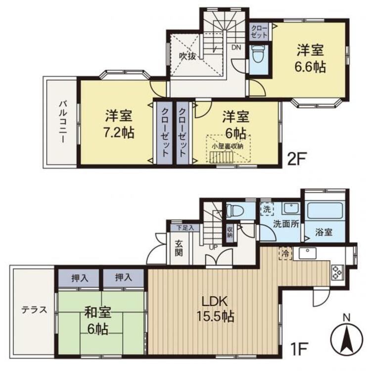 間取り 【間取り】リフォームが完了した住宅です。中をご覧になってください！