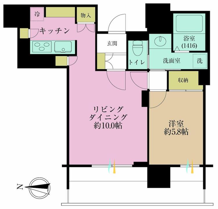 その他 1LDK、専有面積53.16?