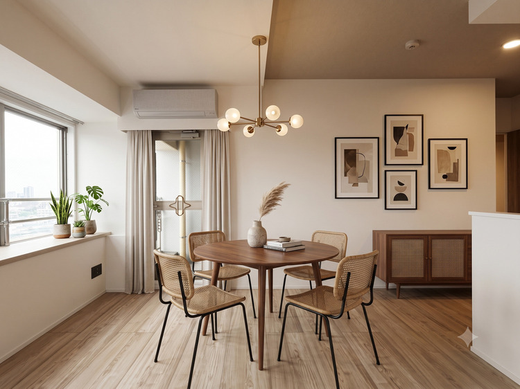 内装 【LIVING】※この画像の家具の配置には、生成AIによる加工を施しております。なお、家具や調度品は、販売価格に含まれません。
