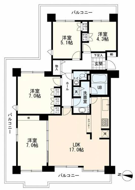 間取り ４ＬＤＫ