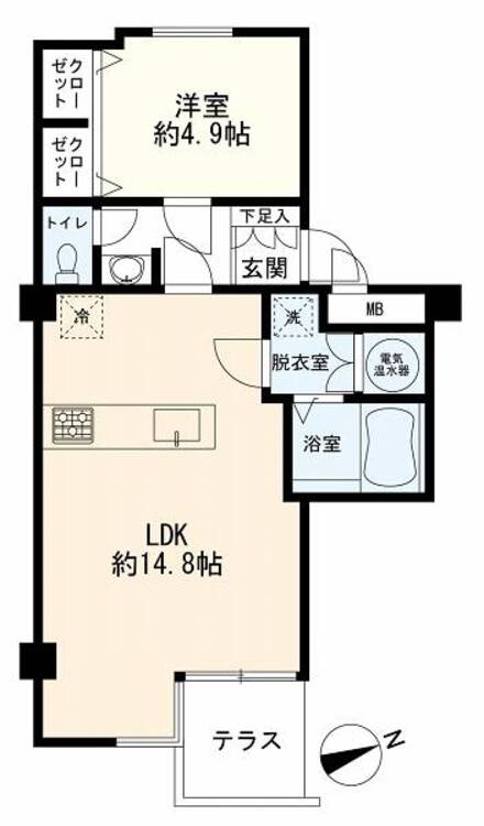 間取り 間取図（１ＬＤＫ）