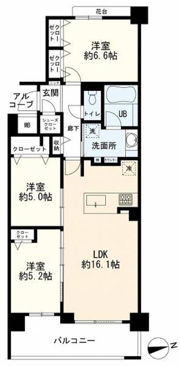 間取り ３ＬＤＫ