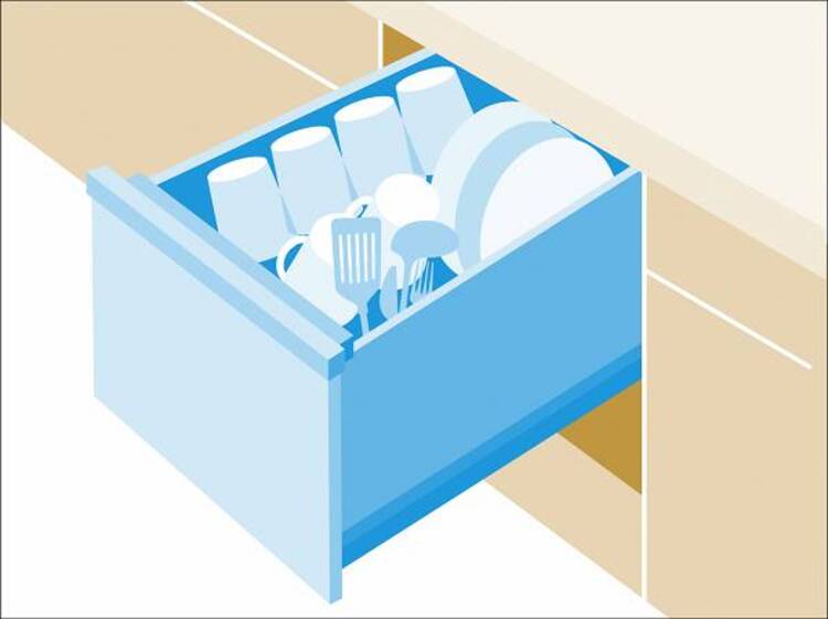設備 食器洗浄乾燥機　食器の後片付けに便利な食器洗浄乾燥機を標準装備。ビルトインタイプなので見た目もスッキリ、特に共働き世帯のご家族には必須品です。