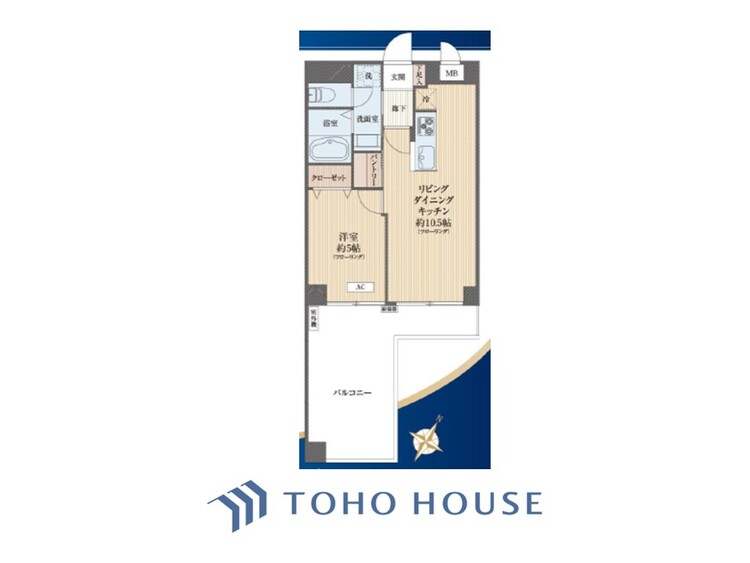 間取り 【house the light is illuminat】採光と風　家事導線も比較的良好で、風通しの良さで過ごしやすい麗(うら)らかな気分にさせてくれるリビング