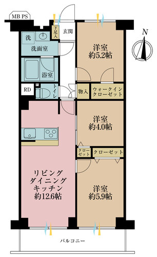 シャルマン武蔵中原の物件画像
