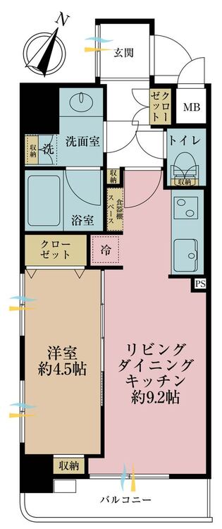 その他 1LDK、専有面積36.67m2、バルコニー面積4.04m2