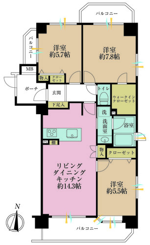 朝日マンション御殿山の物件画像