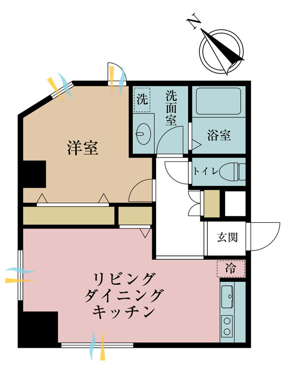 その他 1LDK、専有面積39.75m2