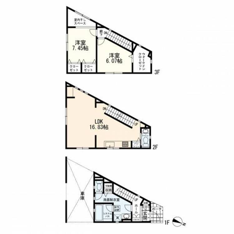 間取り 間取図　２ＬＤＫ　