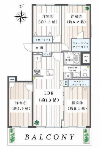 県ドリームハイツ２０号棟の物件画像