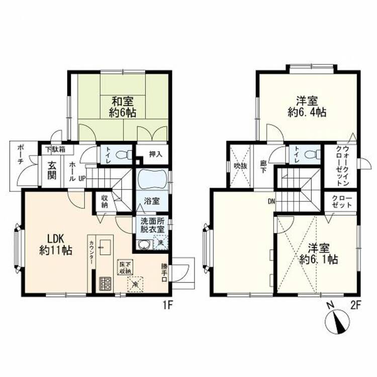 間取り 間取図　３LDK