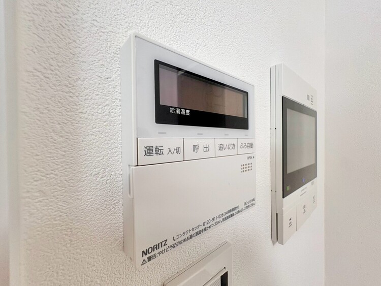 設備 見やすい画面で操作しやすい給湯パネルです。