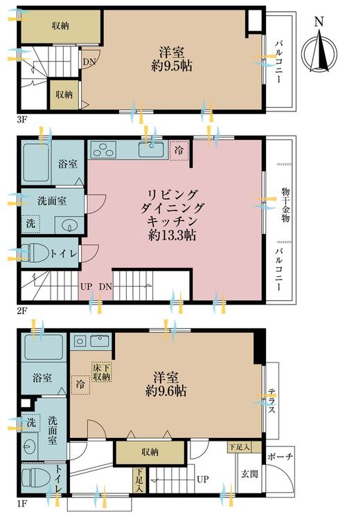 その他 2LDK、土地面積56.25m2、建物面積88.75m2