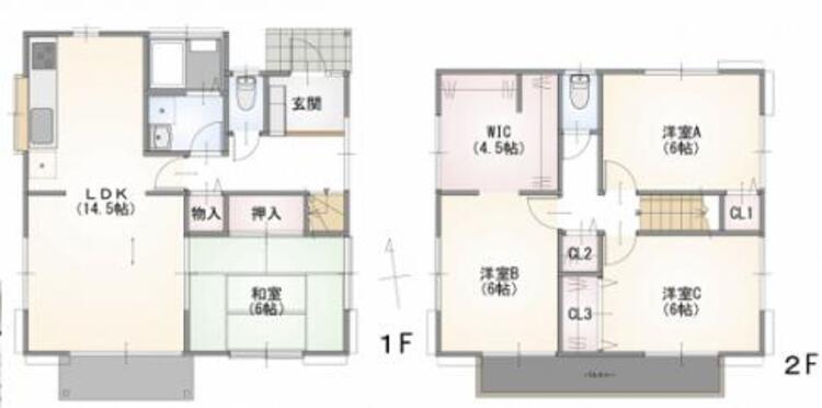 間取り 1000万円台で叶う、庭付き古リフォーム庭付き住宅