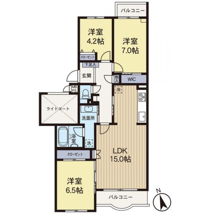 間取り 【間取り】リフォーム完了したお部屋になり即入居も可能です。