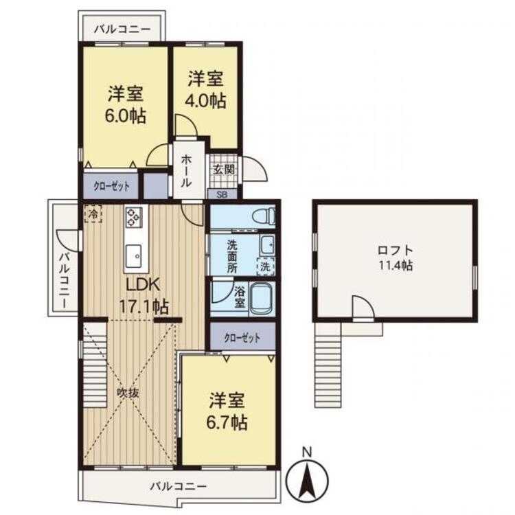 間取り 【間取り】リフォームが完了しており即入居も可能です。