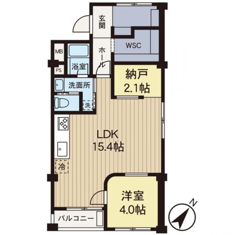 間取り 【間取り】ウォークスルークロゼットがあり空間を活用した間取りとなっております。
