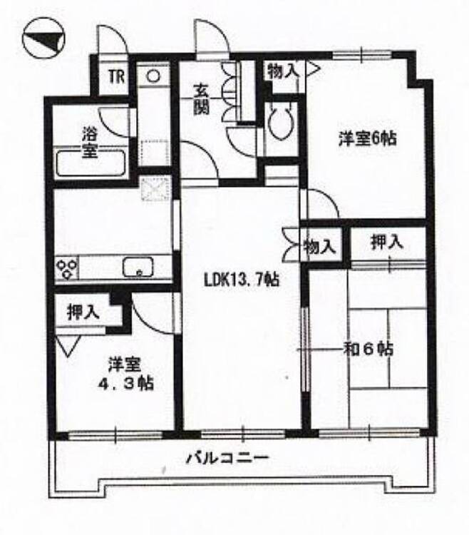 間取り ＬＤＫと和室を合わせれば、19.7帖の広々空間。ご家族が集う広々空間はご家族の幸せな未来の物語を綴る大切な場所です。