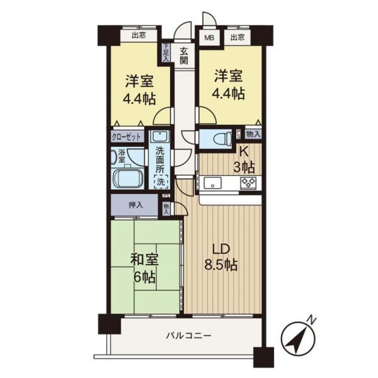間取り 【間取り】リフォーム済みにつき即入居も可能です。